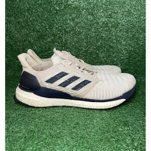 Adidas Shoes Mens Size 11.5 Solar Boost Grey Blue Running Sneakers Gym Athletic